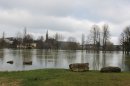 La Meuse en crue à Sedan